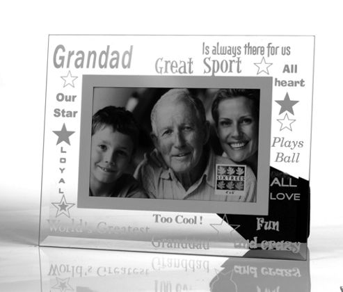 Image of Sixtrees Moments Bevelled Glass Grand Dad Photo Frame