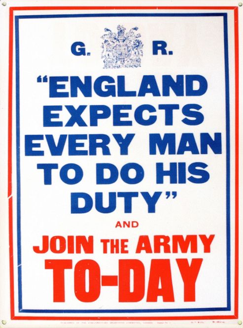Image of Join The Army Today England Expects Tin Sign