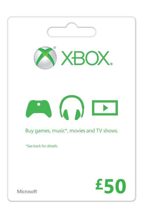 Image of Xbox Gift Card Fpp English Uk 50 Gbp