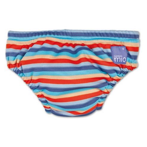 Image of Bambino Mio Swim Nappy - Medium Orange Stripe 7-9kg