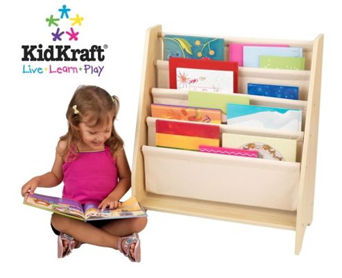 Image of Kidkraft Natural Sling Bookshelf