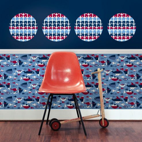 Image of Wallpops!kids Regatta Kids Stripes Wall Kit