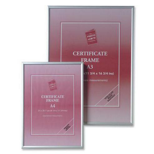 Image of Photo Album Company Aluframe Clip-in With Clear Styrene Front A3 Ref 61561a3