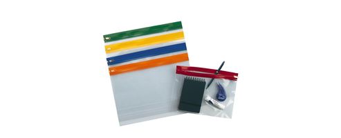 Image of Snopake Zippa Bag A4 Assorted Pack Of 25 12796