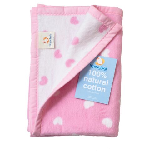 Image of Pink Hearts Blanket 75x100cm