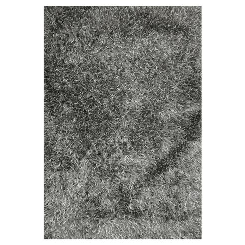 Image of Inrugs Agra Stone Shaggy Rug - 230cm X 160cm (7 Ft 6.5 In X 5 Ft 3 In)