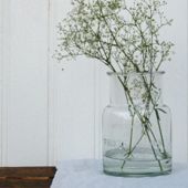 Glass etched jar