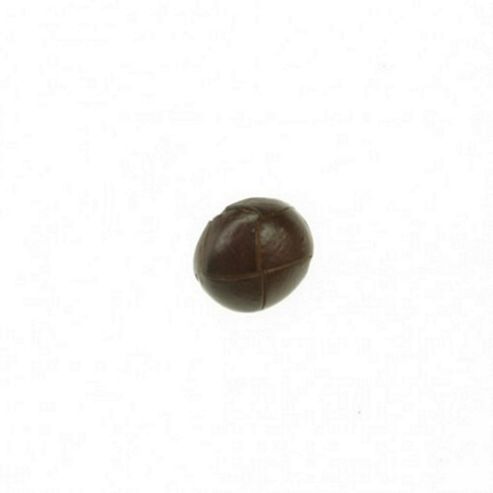 Image of Buttons 20mm - Leather Padded Brown