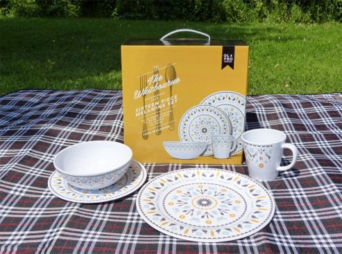 Image of Whitbourne 16 Piece Melamine Set (4 Person)