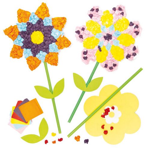 Image of Flower Tissue Craft Kits (pack Of 3)