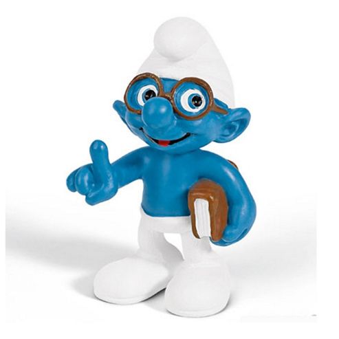 Image of Brainy Smurf With Book
