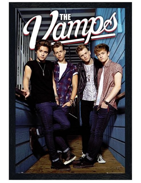 Image of Black Wooden Framed The Vamps Can We Dance Poster