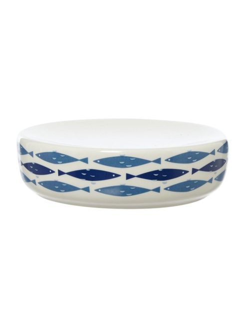 Image of Linea Fish Ceramic Soap Dish