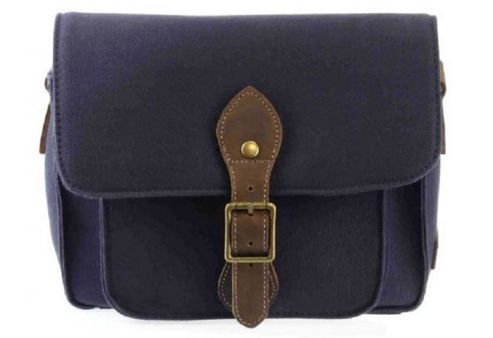 Image of Trp0337 Troop London Heritage Canvas Across Body Bag Navy