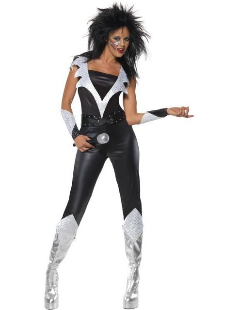 Image of Glam Rock Chick - Adult Costume Size: 8-10