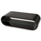 Ovid Piano Black and Clear Glass Stand for TVs up to 42 inch