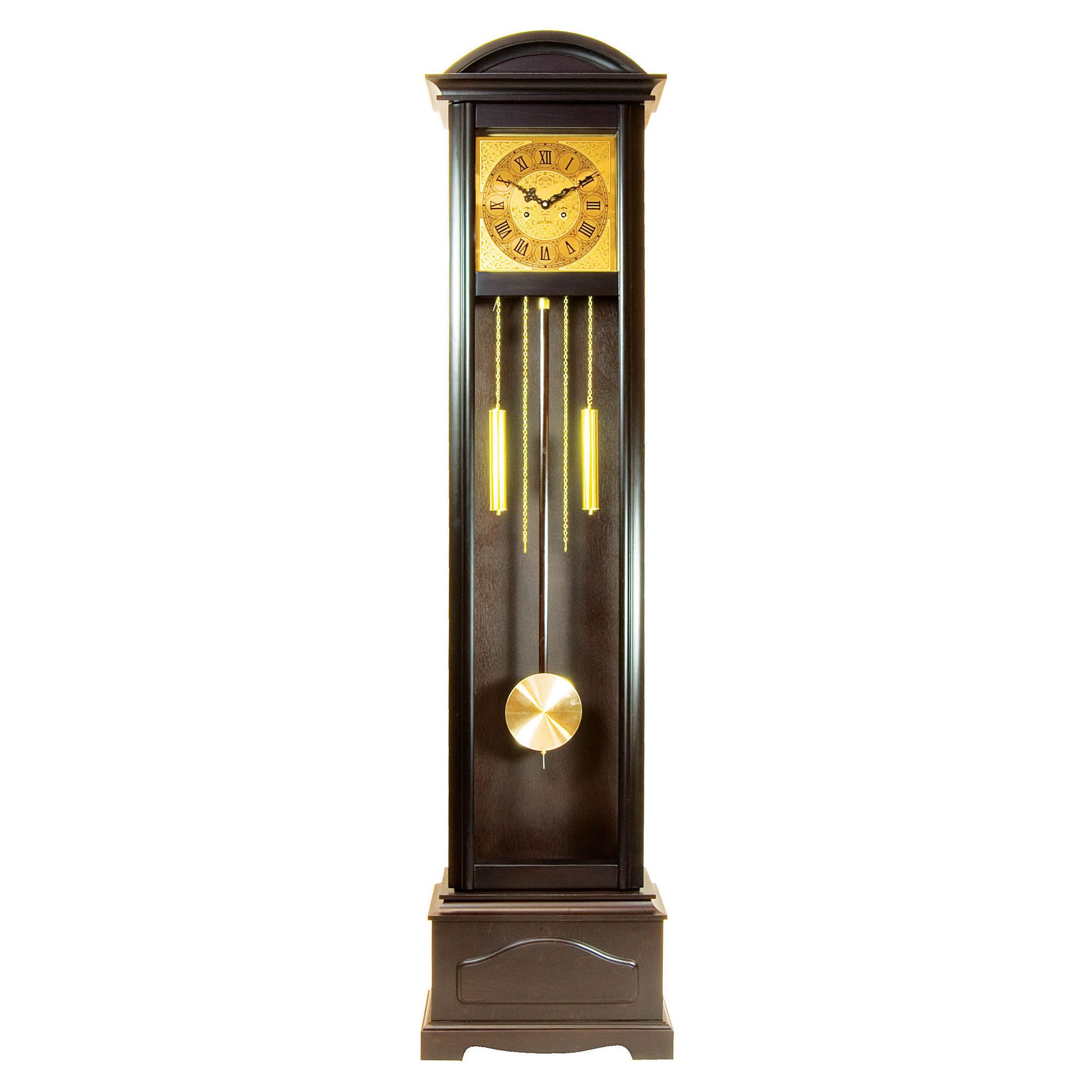 Premier Housewares Grandfather Clock Square Face Mahogany at Tescos Direct