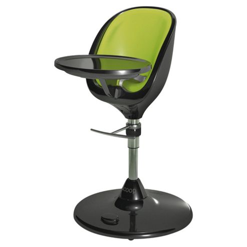 Image of Brother Max Scoop Highchair, Black With Lime Insert