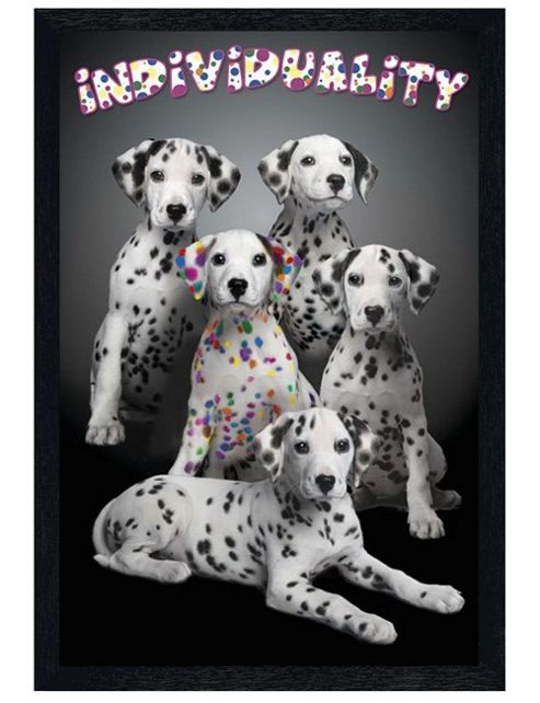 Image of Keith Kimberlin Black Wooden Framed Individuality Poster