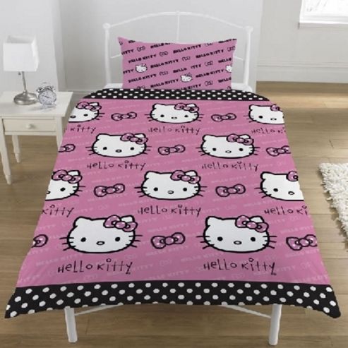 Image of Hello Kitty Polkadot, Single Bedding
