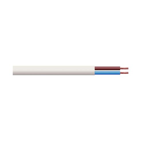 Image of 2 Core 24 X 0.2mm Conductor 6a White Mains Cable Lead