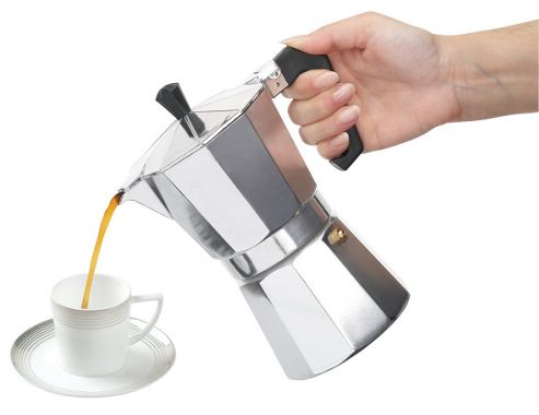 Image of Italian Style One Cup Espresso Coffee Maker