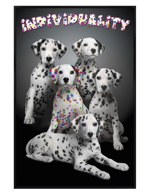 Image of Keith Kimberlin Gloss Black Framed Individuality Poster