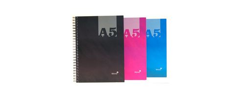 Image of Silvine A5 Casebound Twin Wire Notebook Assorted Thba5ac