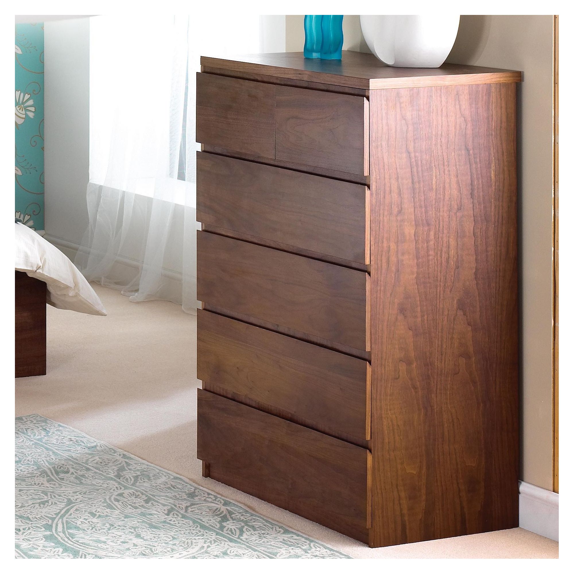 Home Zone Halvern Chest Cabinet in Walnut at Tesco Direct