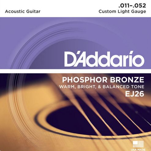 Image of D'addario 11-52 3 Pack Acoustic Strings