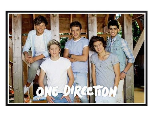 Image of Gloss Black Framed One Direction Summertime Boys Poster
