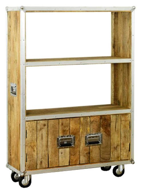 Image of Baumhaus Irc01d Roadie Chic Oak Large Bookcase