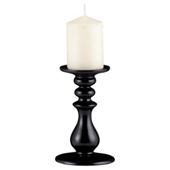 Ceramic Candle Holder Black