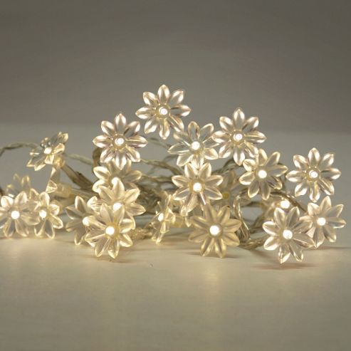 Image of Sunflower 20 Led Battery Operated String Lights Warm White