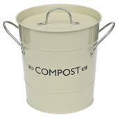 VICTOR Compost Bucket with Liner in Champagne