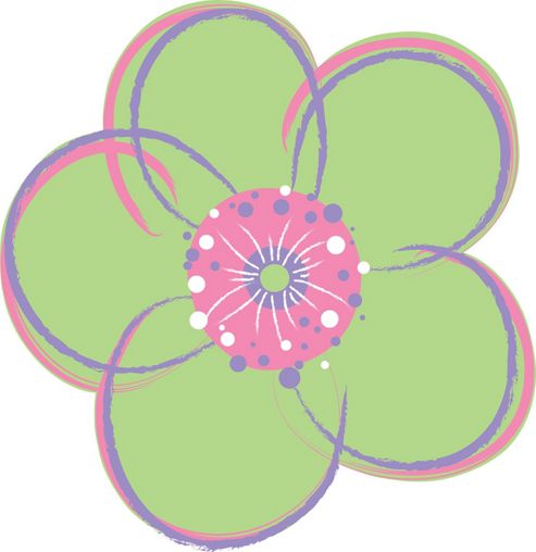 Image of Wallpops Poppies Dot Wall Stickers - Green