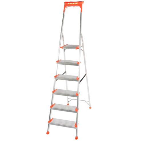 Image of Trade 6 Tread Platform Wide Comfort Step Ladder