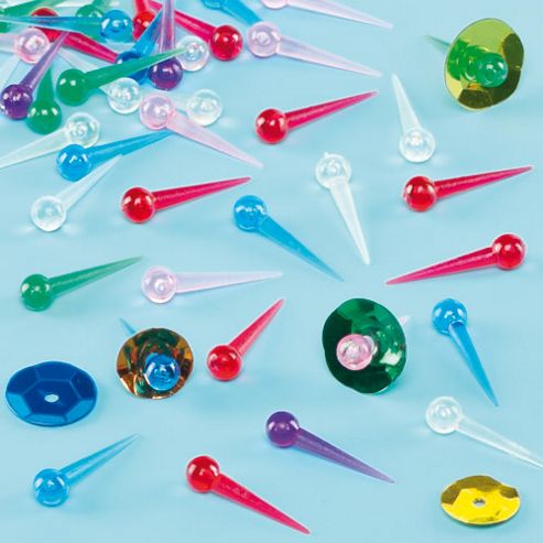Image of Plastic Sequin Pins (pack Of 500)