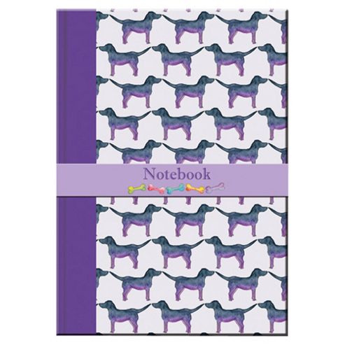 Image of Purple Doggies A4 Notebook