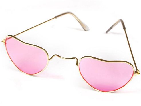 Image of Heart Glasses - Pink