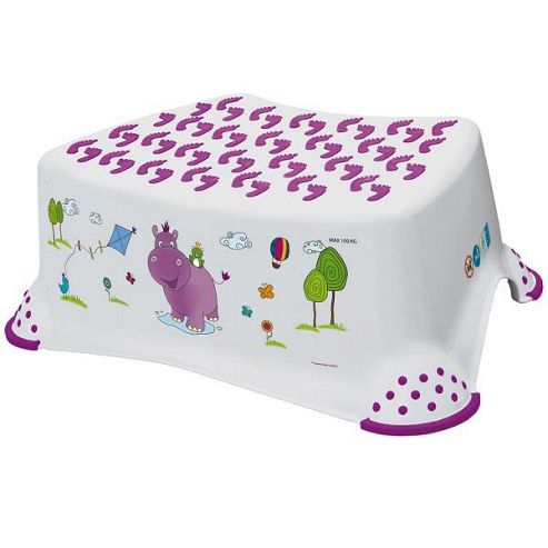 Image of Hippo Baby Step Stool White