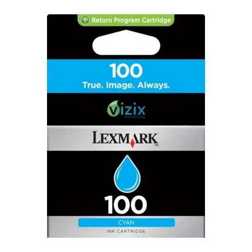 Image of Lexmark 100 Cyan Return Program Ink Cartridge