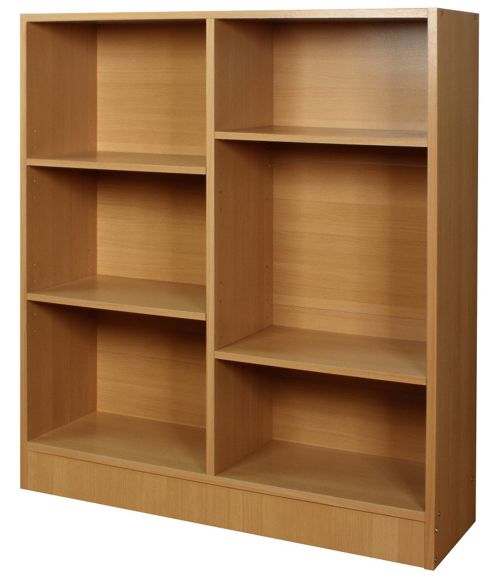 Image of Six Grid Bookshelf / Storage Shelves - Pine