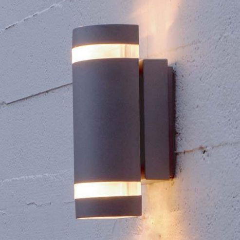 Image of Lutec Focus 2 Light Wall Light In Graphite