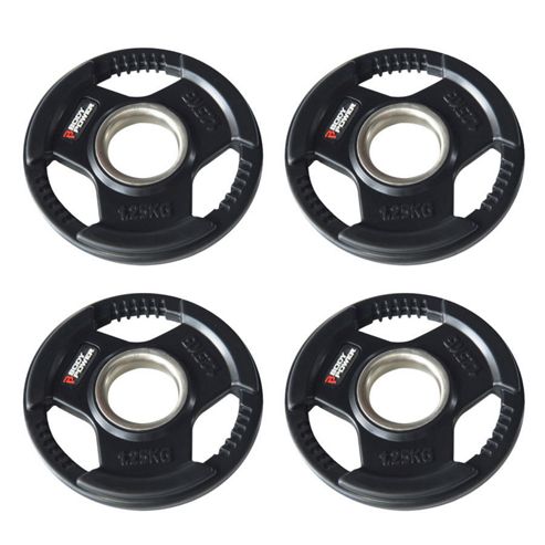 Image of Body Power Rubber Enc Tri Grip Olympic Weight Disc Plates- 1.25kg (x4)