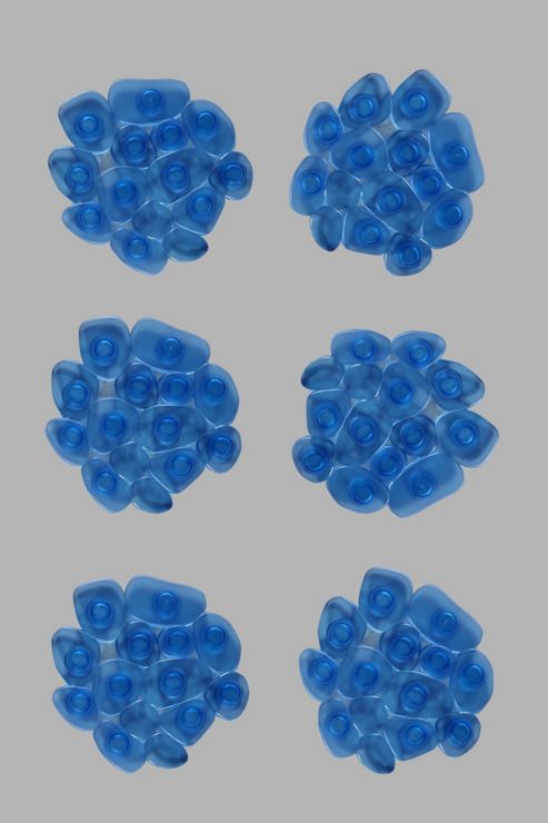 Image of Mainstream By Aqualona Pebble Splats Bath Tread (pack Of 6)