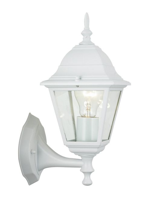 Image of Brilliant Newport 1 Light Outdoor Wall Lantern - White
