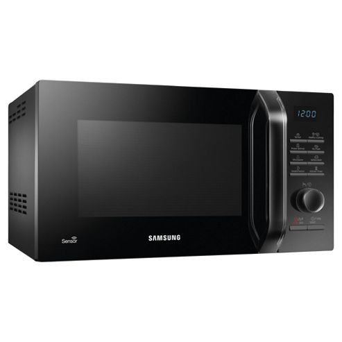 Image of Samsung Ms23h3125ak 23l Solo Microwave Crystal Black