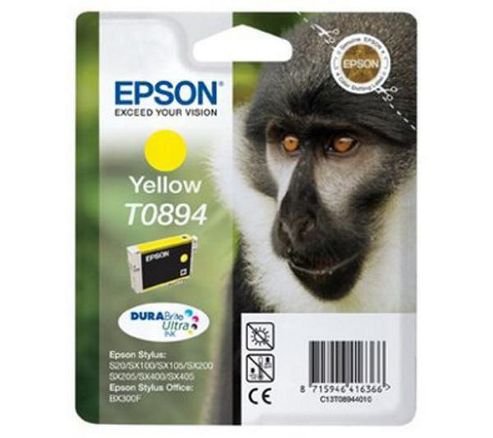 Image of Epson T0894 Ink Cartridge For Stylus S20/sx100/sx105 - Yellow