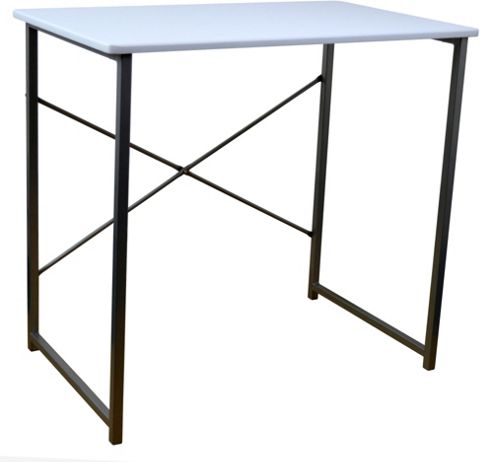 Image of Harbour Housewares Computer, Laptop Wooden Desk - White